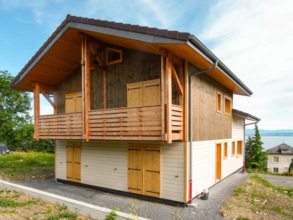 BATIBOIS, Bons-en-Chablais, villa ossature bois à NEUVECELLE