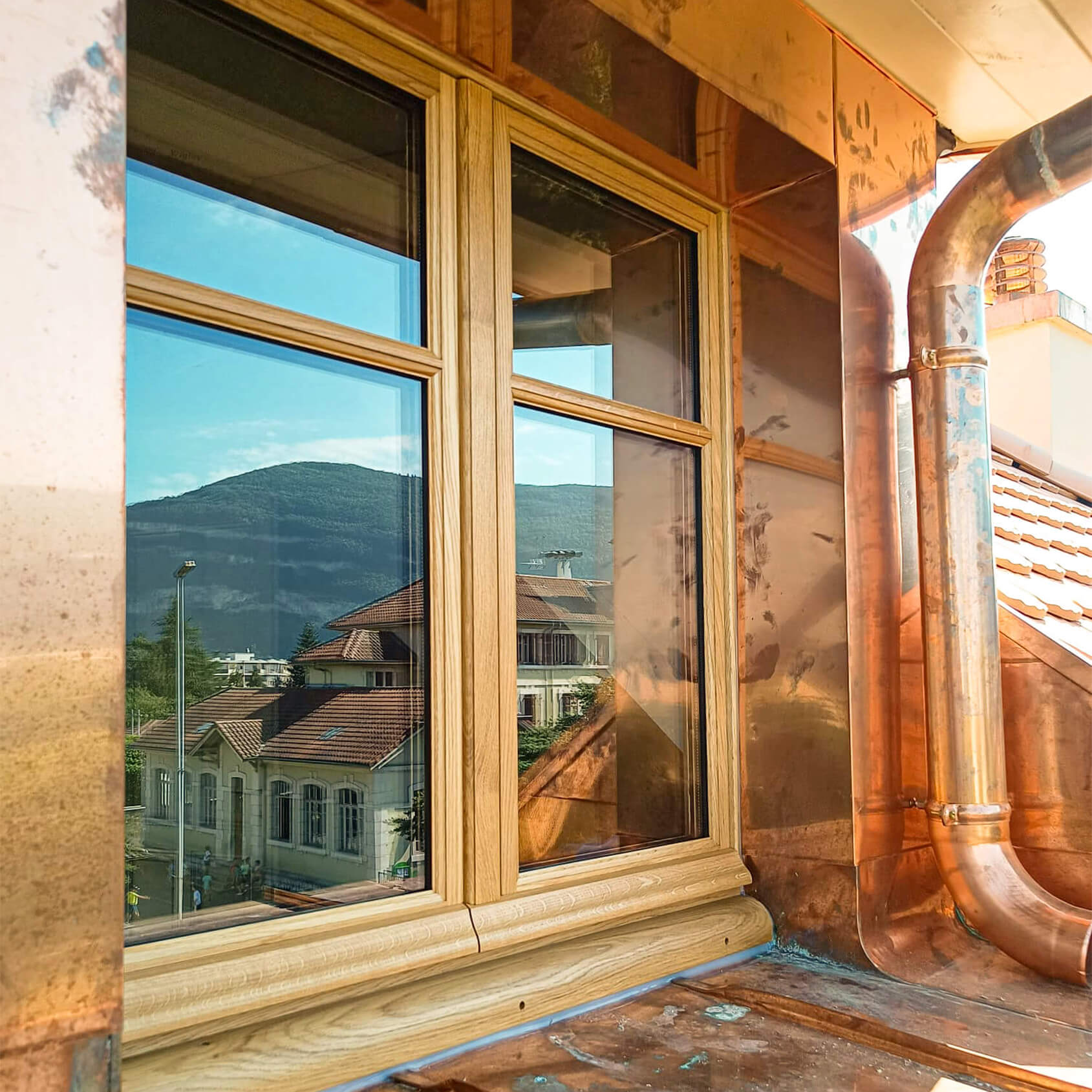 Fenêtre fabriquée par Batibois, en Haute-Savoie
