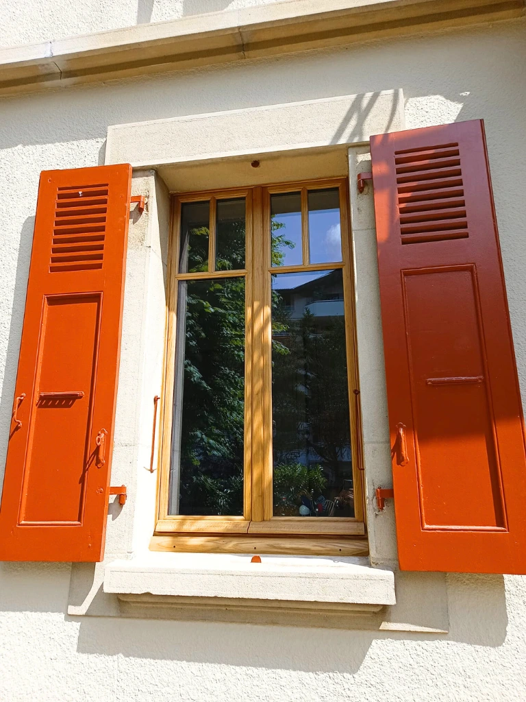 fabrication et pose de menuiserie dans un style ancien à GAILLARD par BATIBOIS74